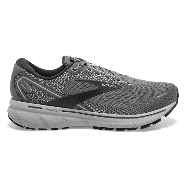 Brooks GHOST 14 Cushioned Road Running Shoes Mens Sale - Grey/Alloy/Oyster (LDH563902)